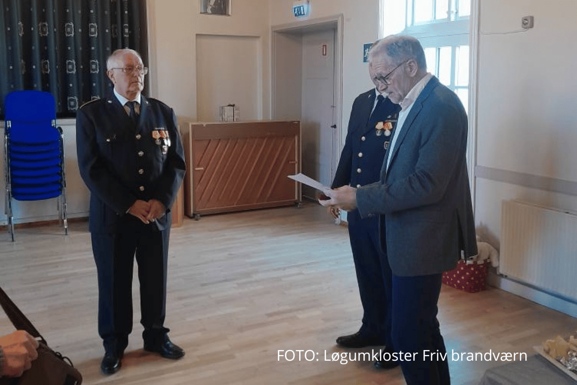 Løgumkloster Frivillige Brandværn fejrer igen en 50 års jubilar