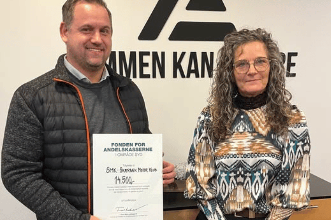 Godt nyt for speedway-entusiaster: Fonden for Andelskasserne støtter Skærbæk Motor Klub