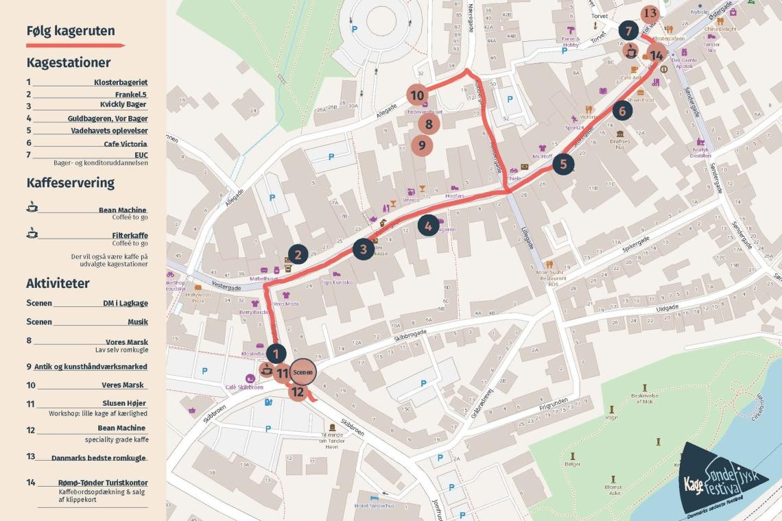 Mange kagefestivalsaktiviteter i Tønder by lørdag