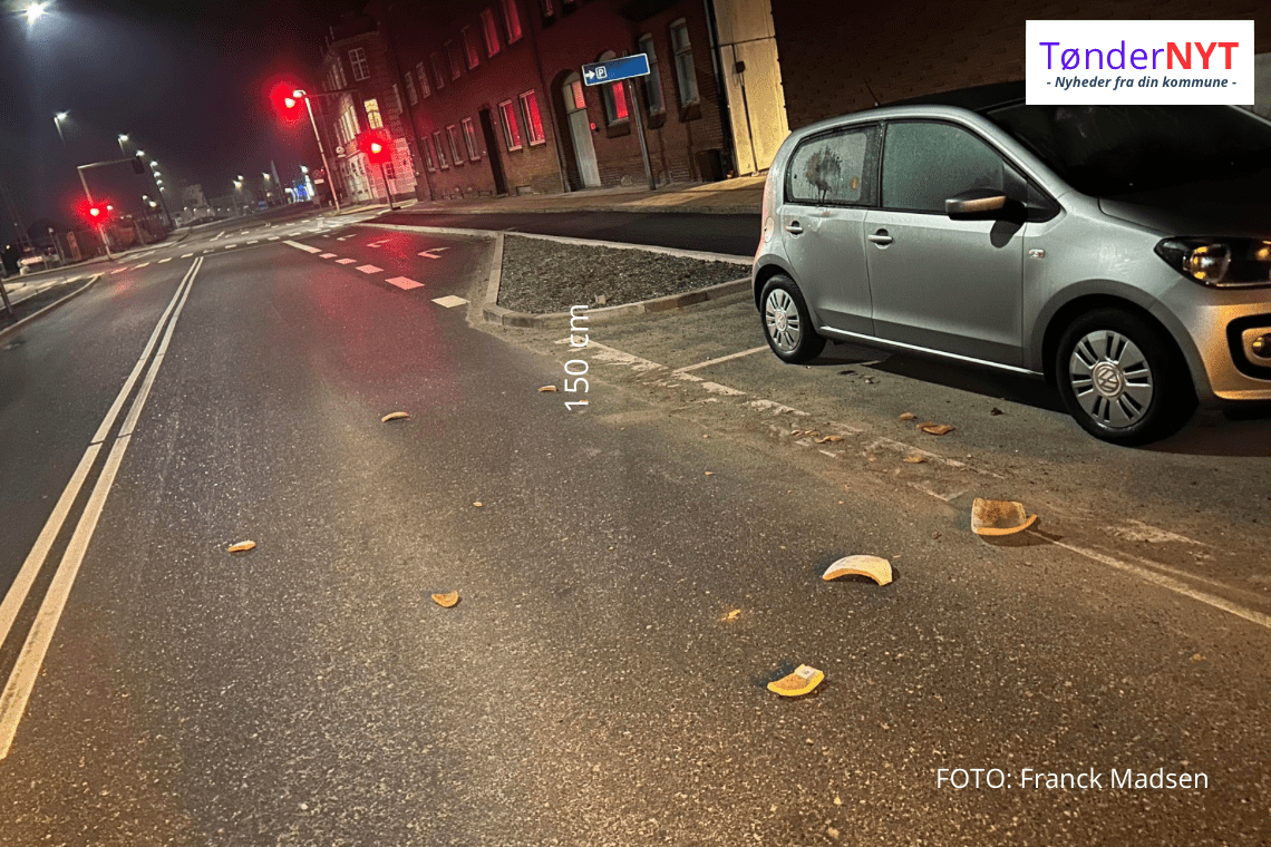 Parkerer bil udsat for groft hærværk i Haderslev