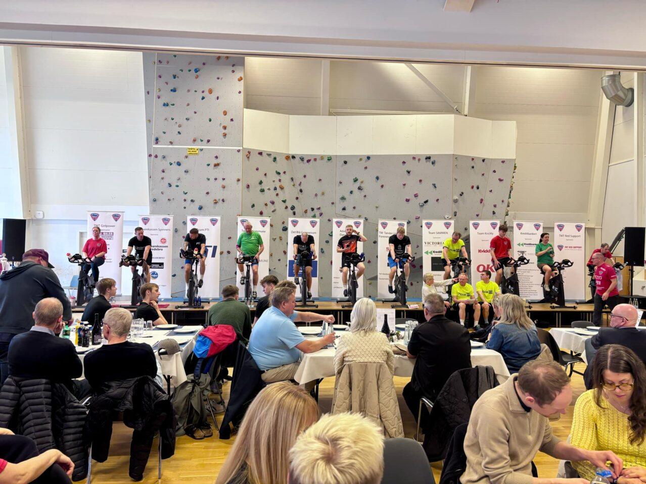 Rekordindsamling ved TMT Håndbolds spinningevent