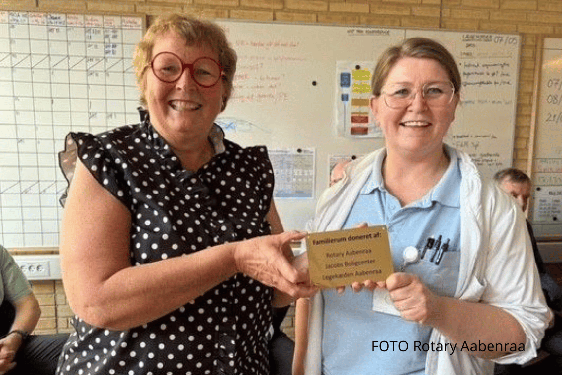 Stor donation til Aabenraa sygehus: nyt frirum for familier på neonatalafsnittet