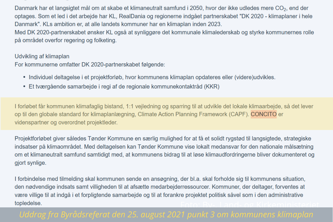 Tønder Kommunes klimaplan under lup: Privat tænketank spiller central rolle