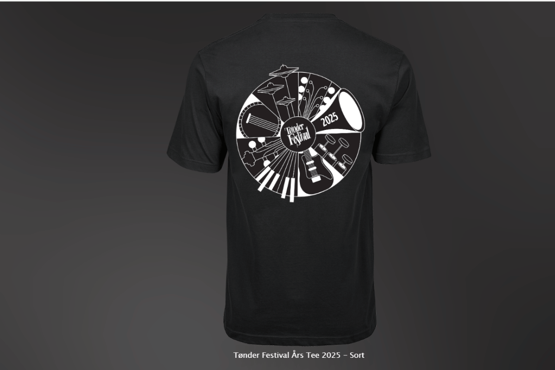 Festivalstemning med merchandise