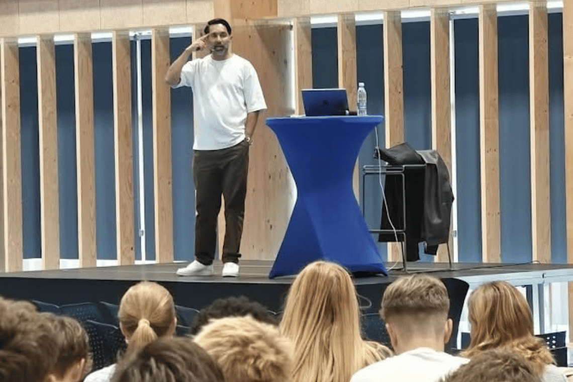 Elever på Det Blå Gymnasium fik et tankevækkende møde med digital sundhed