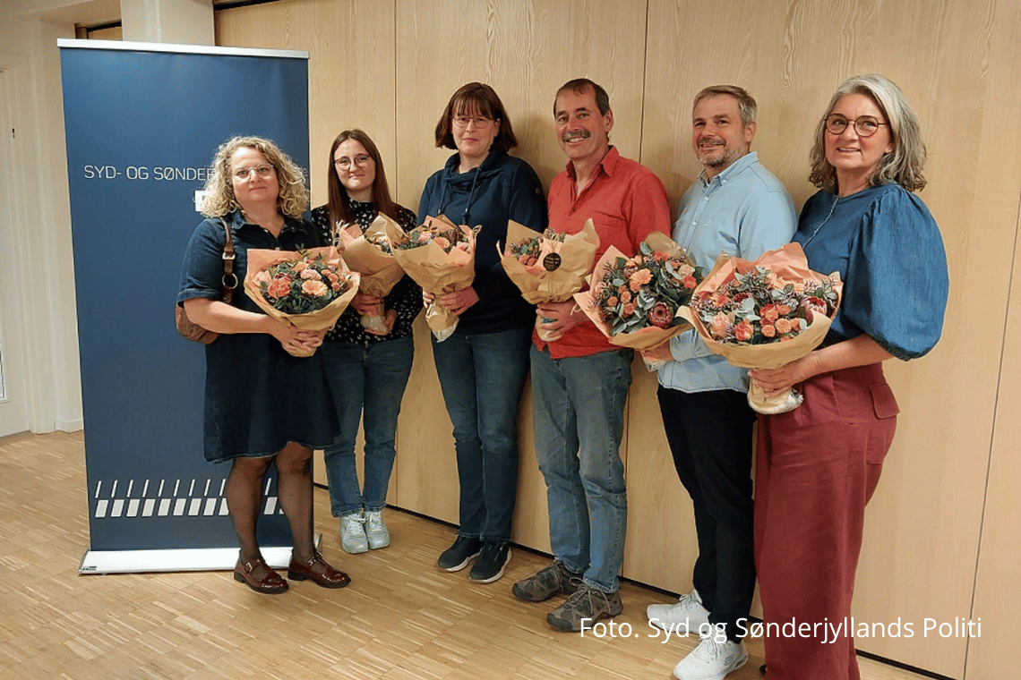 Hverdagshelte hædret af Syd- og Sønderjyllands Politi