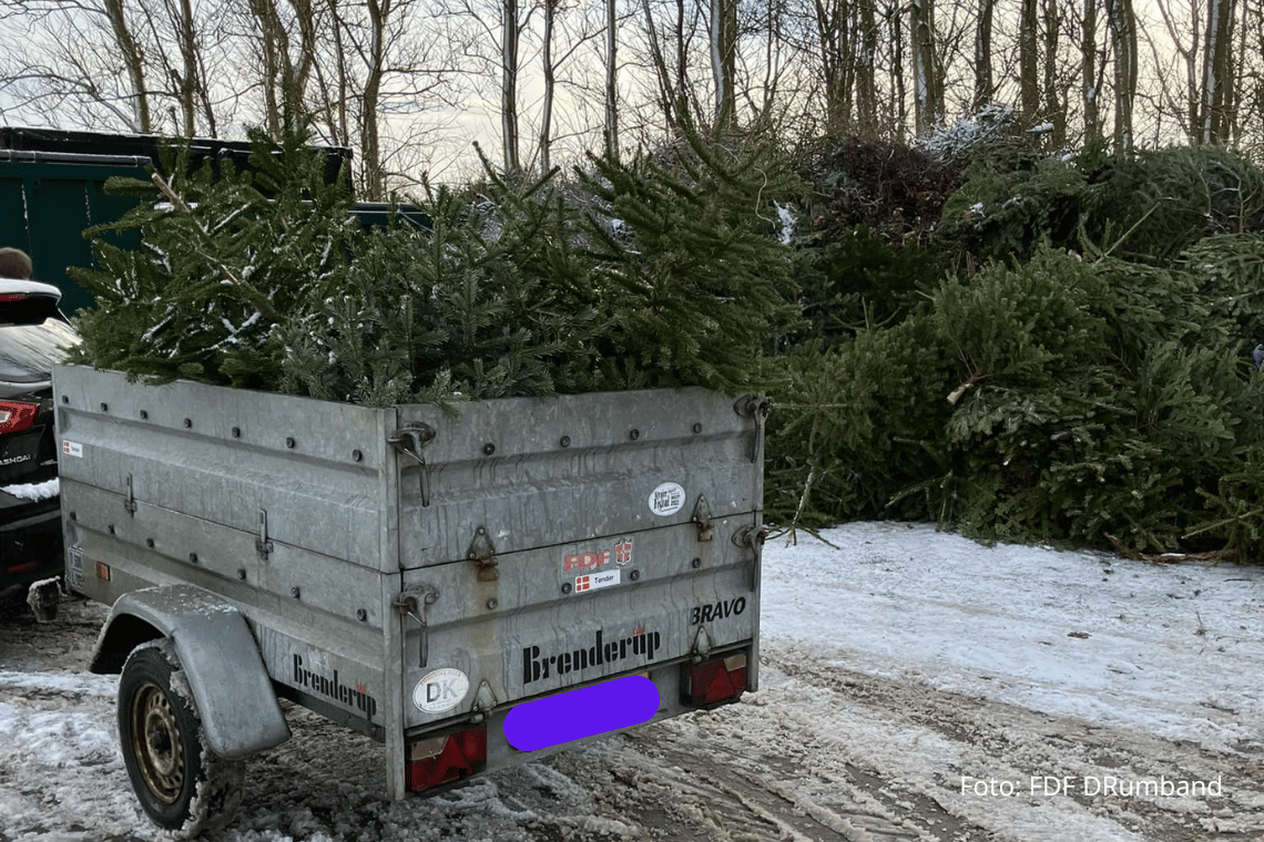 FDF Drum Band klar med hjælp: Vi henter dit juletræ i Tønder