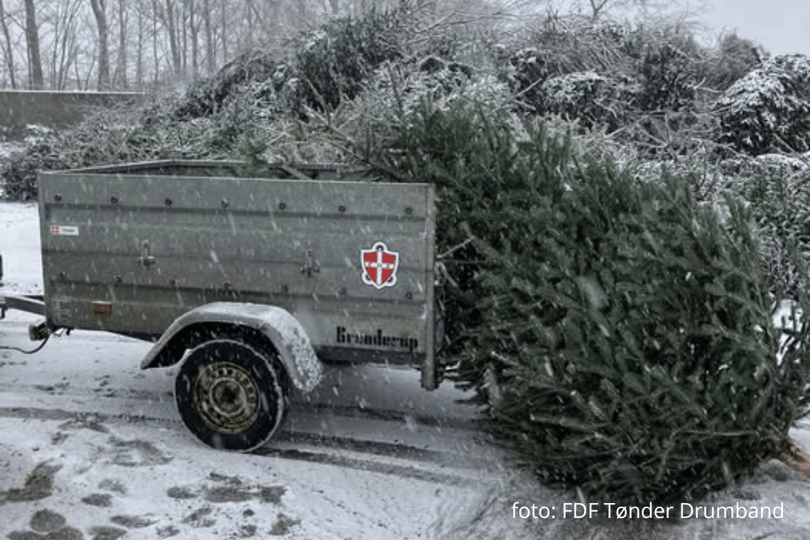 Stor opbakning til FDF Tønder juletræsindsamling