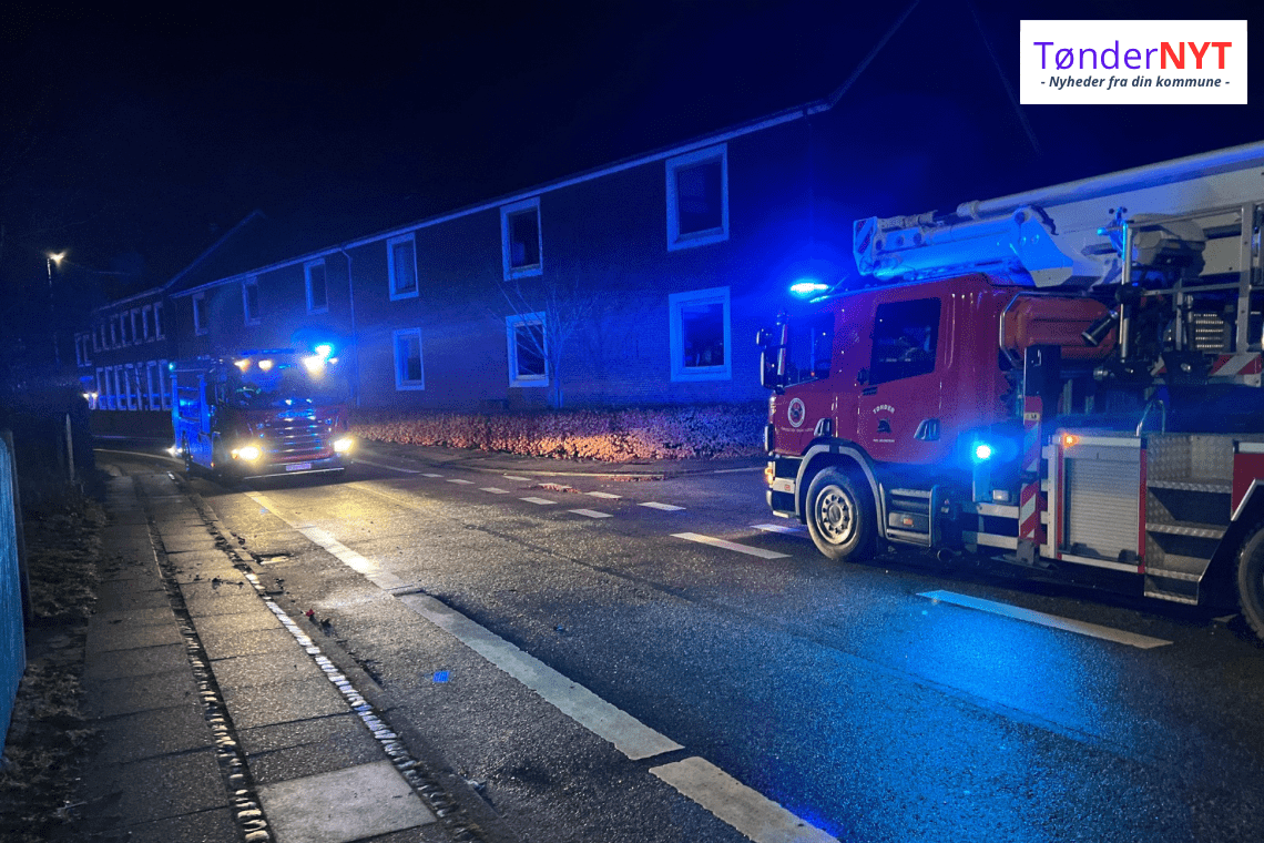 Fyrværkeri udløste brandalarm ved skole i Tønder