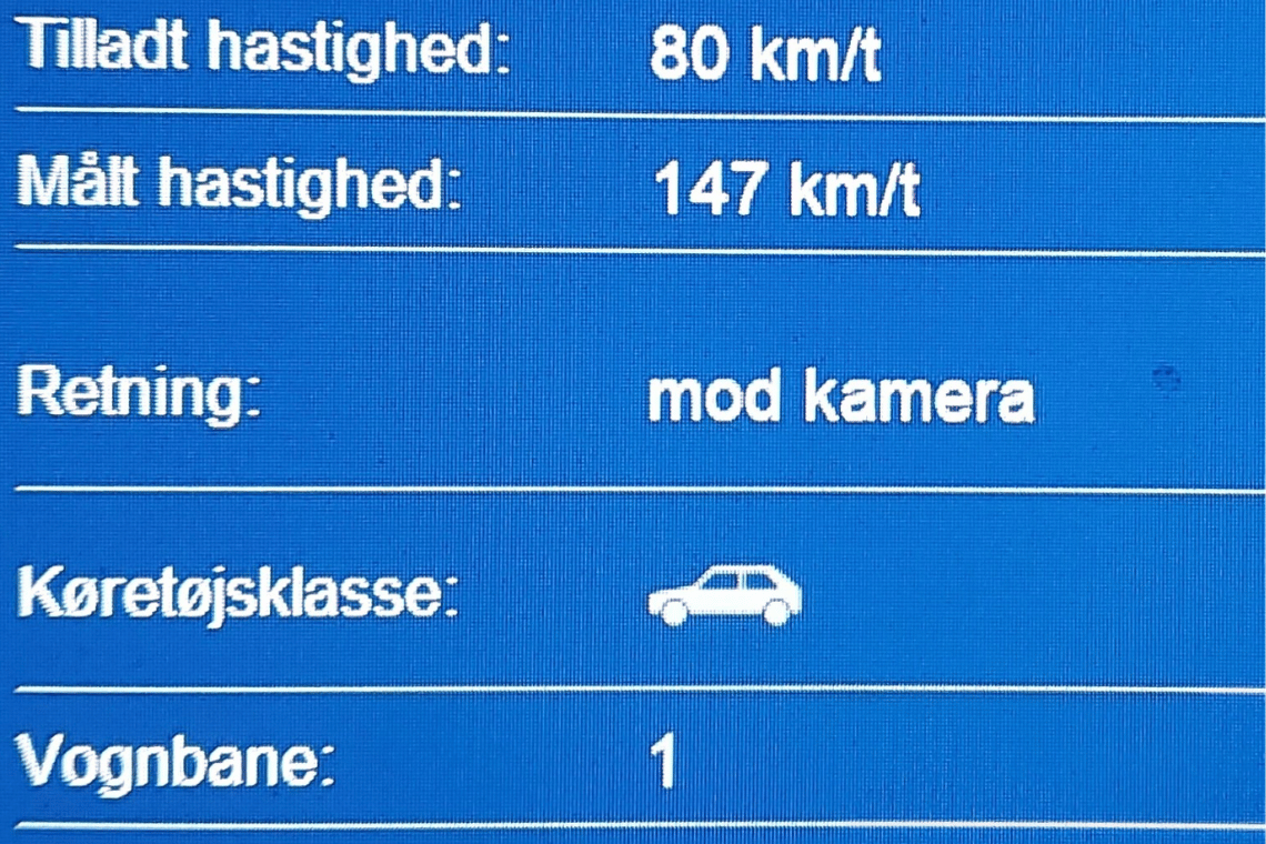 Mange bilister taget i fartkontrol på vej mod Rømø